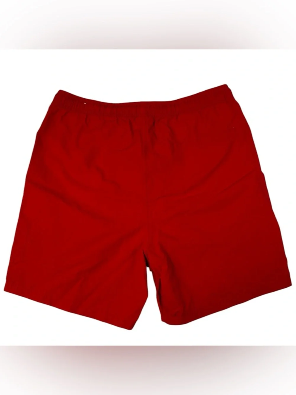 Rue21 Swim Trunks Men’s Medium Red Skeleton Hand Graphic Beach Shorts